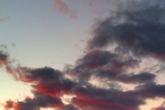 NIght Clouds With Red